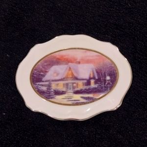 THOMAS KINKADE Christmas Eve Ornament. 2005.